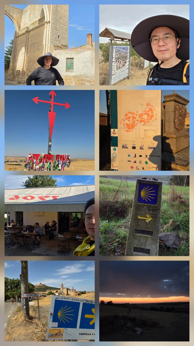 Walking the Camino de Santiago: 새벽의 어둠과 광활한 대지 위에서